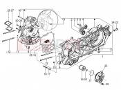 PIAGGIO BV 350 4T 4V ie E3 ABS ( USA / CA ) Crankcase
