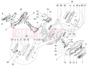 PIAGGIO BV 350 4T 4V ie E3 ABS ( USA / CA ) Central cover - Footrests