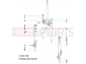 PIAGGIO BV 350 4T 4V ie E3 ABS ( USA / CA ) Fork's components (Kayaba)