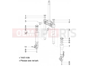 PIAGGIO BV 350 4T 4V ie E4 ABS ( USA / CA ) Fork's components (Kayaba)