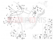 PIAGGIO BV 350 4T 4V ie E4 ABS ( USA / CA ) Brakes pipes - Calipers (ABS)