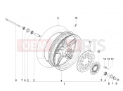 PIAGGIO BV 350 4T 4V ie E4 ABS ( USA / CA ) Front wheel