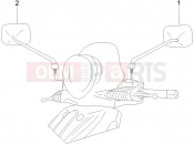 PIAGGIO BV 500 ( USA / CA ) Driving mirror/s