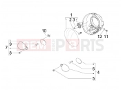 PIAGGIO BV 500 ( USA / CA ) Front headlamps - Turn signal lamps