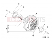 PIAGGIO BV 500 ( USA / CA ) Front wheel