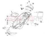 PIAGGIO BV 500 ( USA / CA ) Helmet huosing - Undersaddle