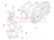 PIAGGIO BV 500 ( USA / CA ) Throttle body - Injector - Induction joint