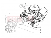 PIAGGIO Carnaby 125 Carburettor, assembly - Union pipe