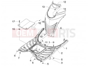 PIAGGIO Carnaby 200 Central cover - Footrests