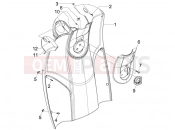 PIAGGIO Carnaby 200 Front glove-box - Knee-guard panel