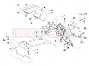 PIAGGIO Carnaby 200 Rear cover - Splash guard