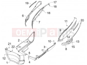 PIAGGIO Carnaby 250 ie Side cover - Spoiler