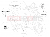 PIAGGIO Carnaby 300 ie Cruiser Plates - Emblems