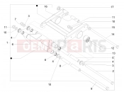 PIAGGIO Carnaby 300 ie Cruiser Swinging arm