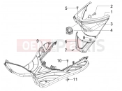 PIAGGIO Fly 100 Central cover - Footrests