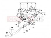 PIAGGIO Fly 100 Crankcase cover - Crankcase cooling