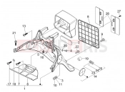 PIAGGIO Fly 100 hátsó burkolat - sárvédő