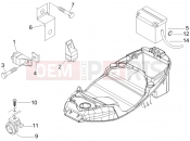 PIAGGIO Fly 125 Remote control switches - Battery - Horn