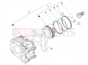 PIAGGIO Fly 125 Cylinder-piston-wrist pin unit