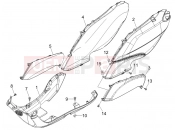 PIAGGIO Fly 125  Side cover - Spoiler