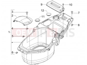 PIAGGIO Fly 125  Helmet huosing - Undersaddle
