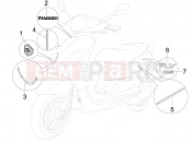 PIAGGIO Fly 125  Plates - Emblems