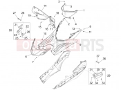 PIAGGIO Fly 125 4T/3V ie Central cover - Footrests