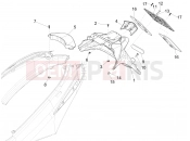 PIAGGIO Fly 125 4T/3V ie Rear cover - Splash guard