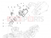 PIAGGIO Fly 125 4T/3V ie Throttle body - Injector - Induction joint