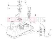 PIAGGIO Fly 125 4T/3V ie Fuel tank