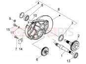 PIAGGIO Rear wheel shaft