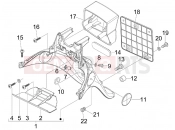 PIAGGIO Fly 150 Rear cover - Splash guard