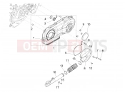 Crankcase cover - Crankcase cooling - Piaggio Fly 150 3V ie 2017