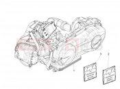 Engine, assembly - Piaggio Fly 150 3V ie 2017