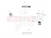 PIAGGIO Fly 150 Plates - Emblems