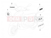 PIAGGIO Fly 50 4T Plates - Emblems