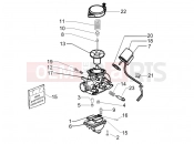 PIAGGIO Fly 50 4T Carburetor's components