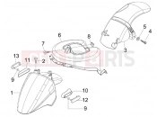 PIAGGIO Fly 50 4T Wheel huosing - Mudguard