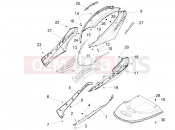 PIAGGIO Fly 50 4T 4V Side cover - Spoiler