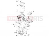 PIAGGIO Fly 50 4T 4V (USA) Carburetor's components