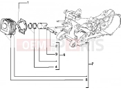 PIAGGIO Free PPTT Cylinder-piston-wrist pin, assy