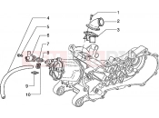 PIAGGIO Hexagon 125 Cylinder head and induction pipe