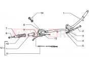 PIAGGIO Hexagon 125 Handlebars component parts