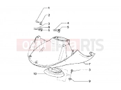 PIAGGIO Hexagon GT Front mudguard