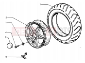 PIAGGIO Hexagon GT250 Front wheel