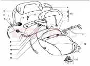 PIAGGIO Hexagon GT250 Saddle