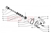 PIAGGIO Hexagon GT250 Water pump