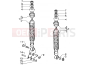 PIAGGIO Hexagon GTX 180 Rear shock absorber