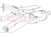 PIAGGIO Hexagon GTX 180 Silencer
