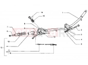 PIAGGIO Hexagon LXT Handlebars component parts